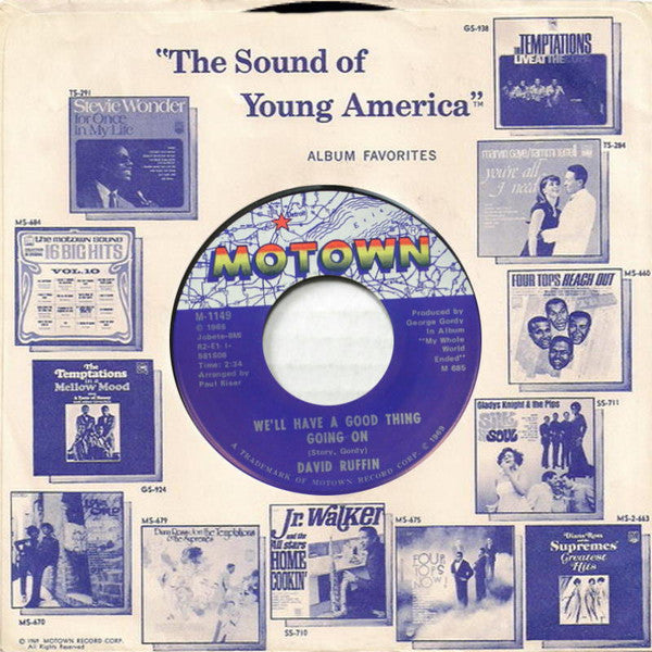 David Ruffin : I've Lost Everything I've Ever Loved (7")