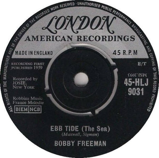Bobby Freeman : Ebb Tide (The Sea) / Sinbad (7", Single)
