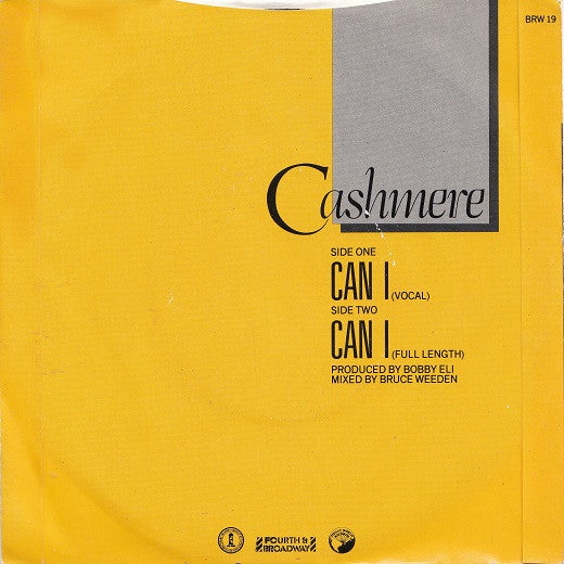 Cashmere (2) : Can I (7", Single)