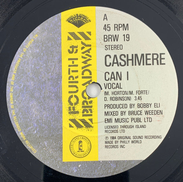 Cashmere (2) : Can I (7", Single)