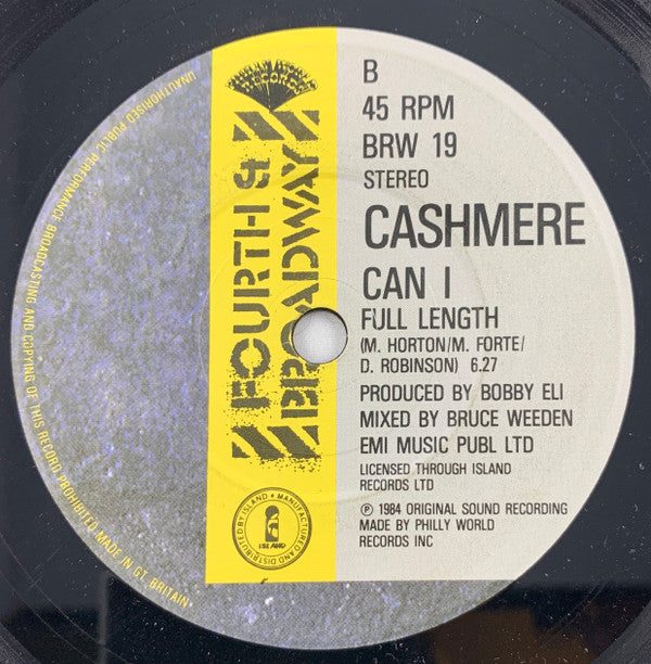 Cashmere (2) : Can I (7", Single)