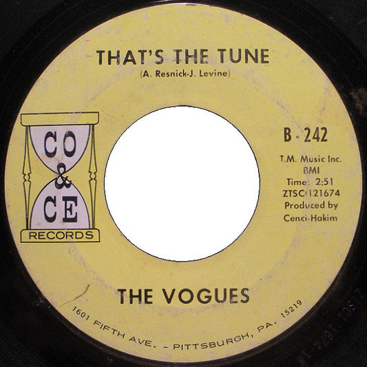 The Vogues : That's The Tune (7", Single)