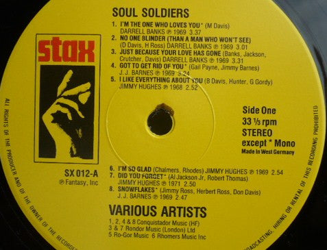 Major Lance Featuring Darrell Banks, J. J. Barnes, Jimmy Hughes : Soul Soldiers (LP, Comp)