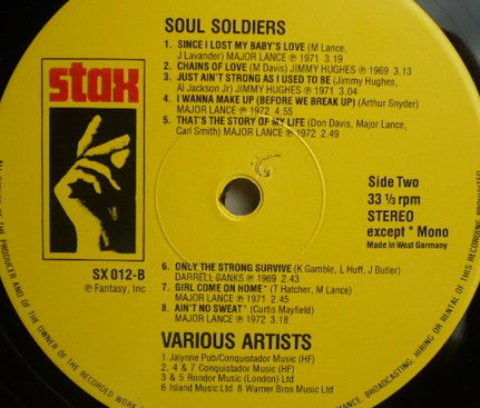 Major Lance Featuring Darrell Banks, J. J. Barnes, Jimmy Hughes : Soul Soldiers (LP, Comp)