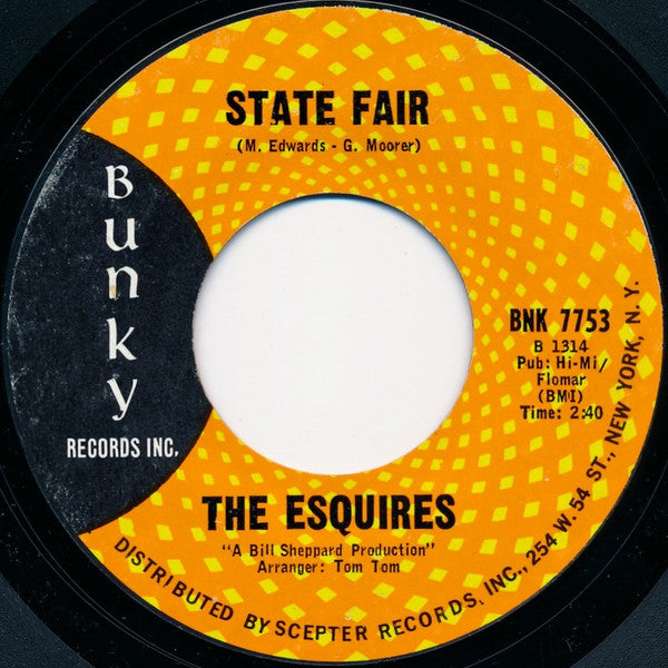 The Esquires : You Say (7", Single)