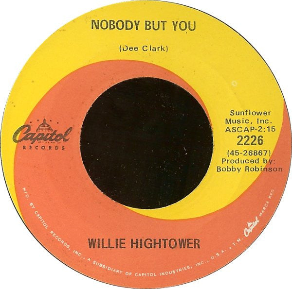 Willie Hightower : It's A Miracle  (7", Single)