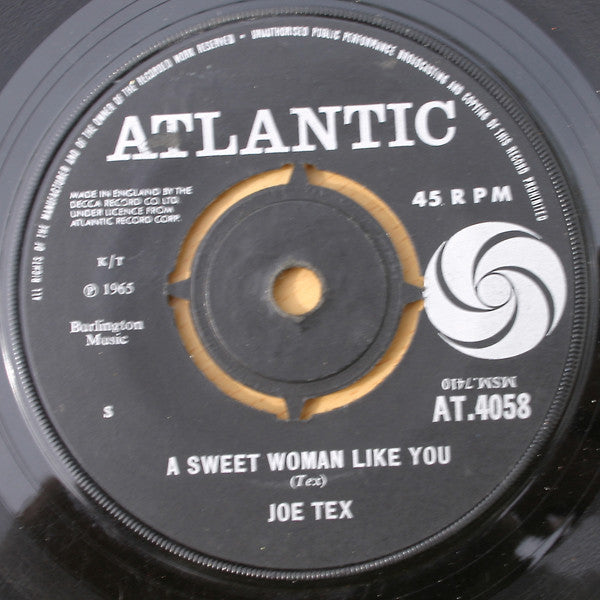Joe Tex : A Sweet Woman Like You (7")