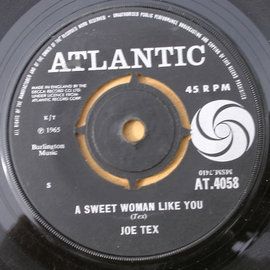 Joe Tex : A Sweet Woman Like You (7")