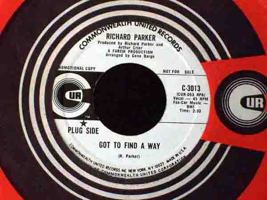 Richard Parker : Got To Find A Way (7", Promo)