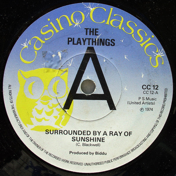 The Playthings / Val McKenna / Brad Stevens : Surrounded By A Ray Of Sunshine / Love Feeling / I'm Your Number One (7", Promo)
