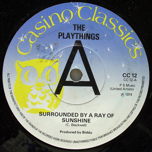 The Playthings / Val McKenna / Brad Stevens : Surrounded By A Ray Of Sunshine / Love Feeling / I'm Your Number One (7", Promo)