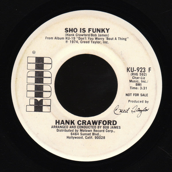 Hank Crawford : Sho Is Funky (7", Promo)