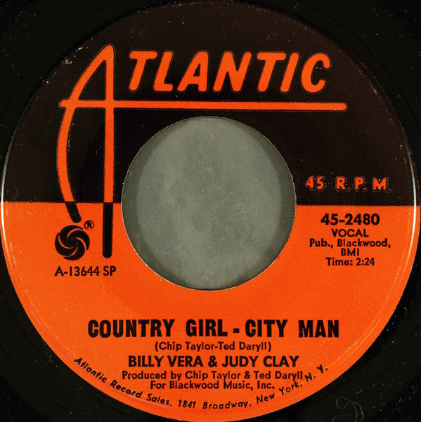 Billy Vera & Judy Clay : Country Girl - City Man / So Good (To Be Together) (7", SP )