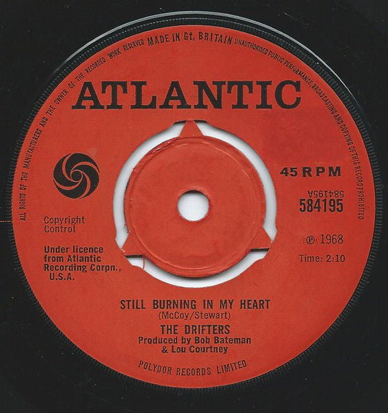 The Drifters : Still Burning In My Heart (7", Single)