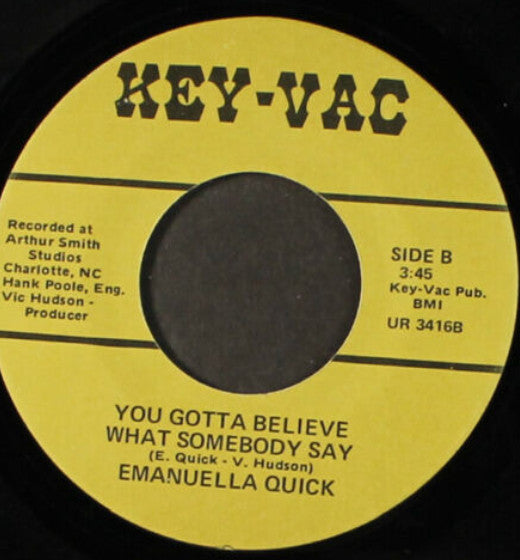 Emanuella Quick : You And Me (7")