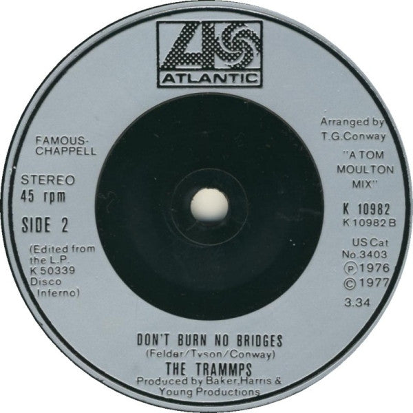 The Trammps : I Feel Like I've Been Livin' (On The Dark Side Of The Moon) (7", Single, Sil)