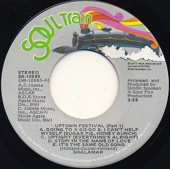 Shalamar : Uptown Festival (7", Single)