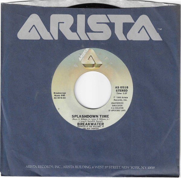 Breakwater : Splashdown Time (7", Styrene, Ter)