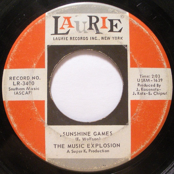 The Music Explosion : Sunshine Games (7", Single)