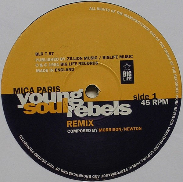 Mica Paris : Young Soul Rebels (12")