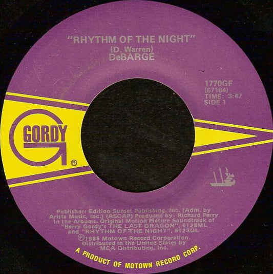 DeBarge : Rhythm Of The Night (7")