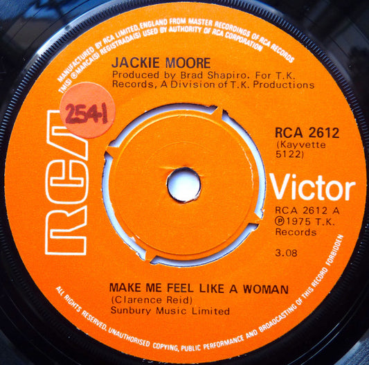 Jackie Moore : Make Me Feel Like A Woman (7", Single)