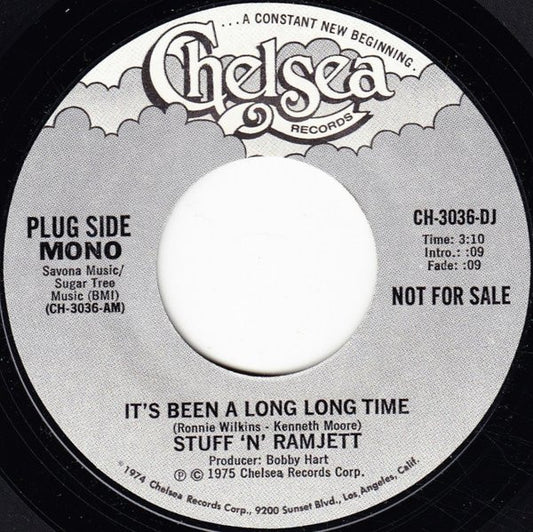 Stuff 'N' Ramjett : It's Been A Long Long Time (7", Single, Promo)