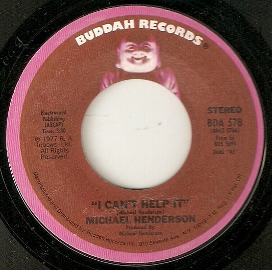 Michael Henderson : I Can't Help It (7")