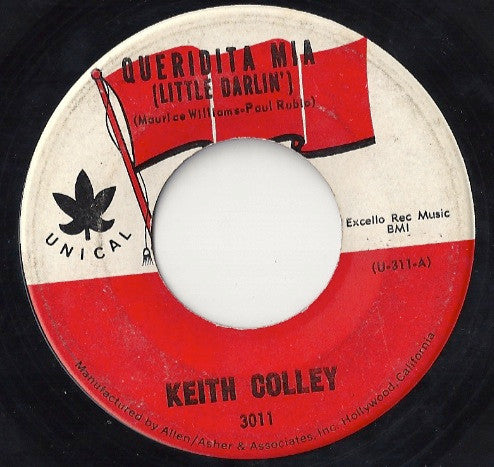 Keith Colley : Queridita Mia (Little Darlin') / Ramblin' Bee (7")