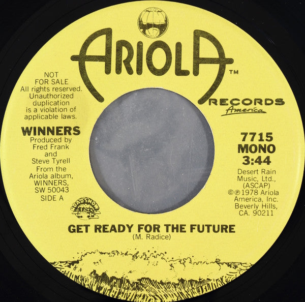 The Winners : Get Ready For The Future (7", Mono, Promo)