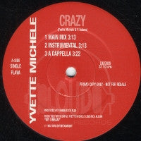 Yvette Michele : Crazy (12", Promo)