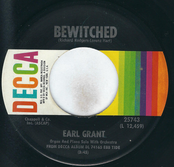 Earl Grant : Bewitched (7", Single, Pin)