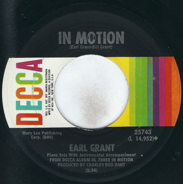 Earl Grant : Bewitched (7", Single, Pin)