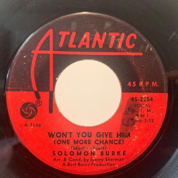 Solomon Burke : Yes I Do / Won't You Give Him (One More Chance) (7", Single)