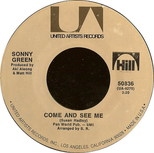 Sonny Green : Come And See Me (7", Styrene, All)