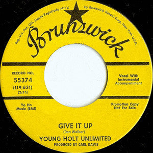 Young Holt Unlimited : Soul Sister / Give It Up (7", Promo)