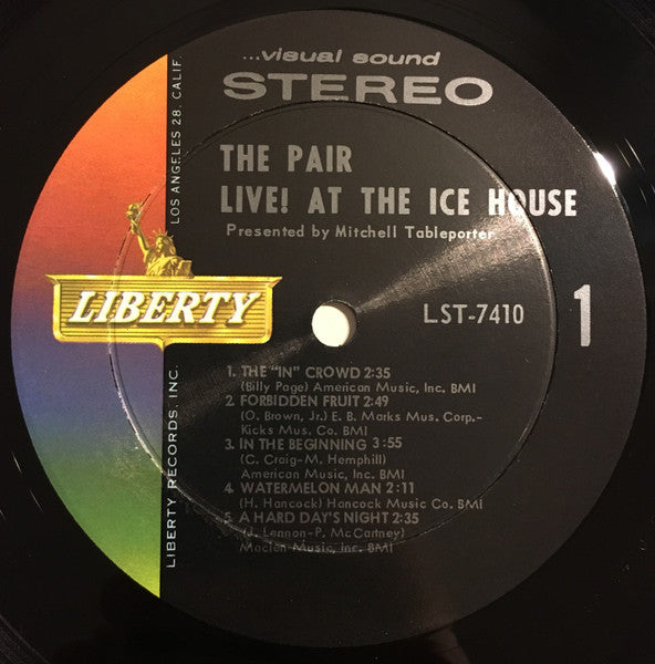 The Pair Extraordinaire : Live! At The Ice House (LP, Ind)