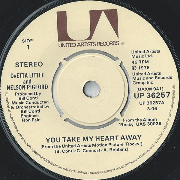 DeEtta Little And Nelson Pigford : You Take My Heart Away (7", Single)