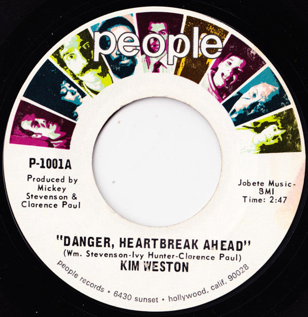 Kim Weston : Danger, Heartbreak Ahead / I'll Be Thinkin' (7", Single)