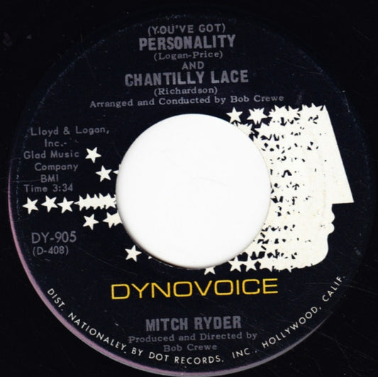 Mitch Ryder : (You've Got) Personality And Chantilly Lace (7", Single)