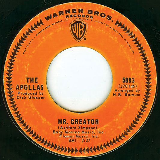 The Apollas : Mr. Creator / All Sold Out (7", Single)