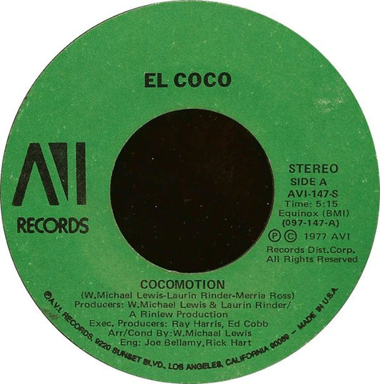 El Coco : Cocomotion (7", Single, Styrene)