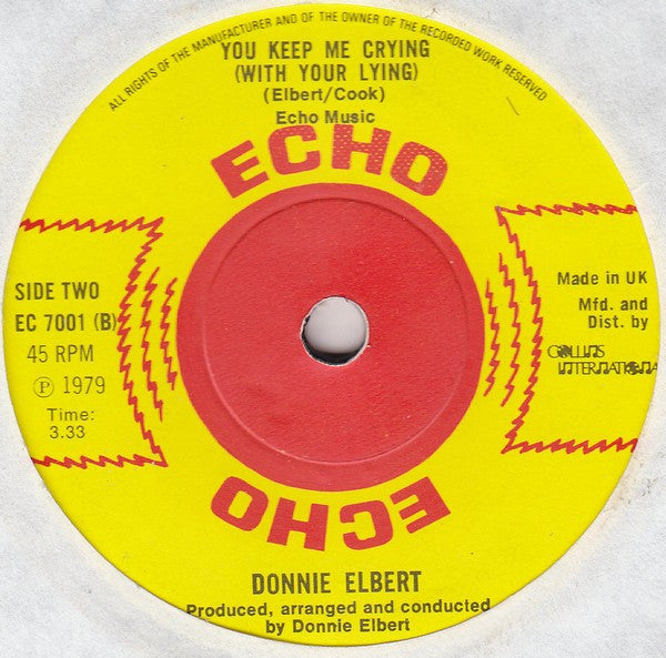 Donnie Elbert : Are You Ready (Willing And Able) (7")