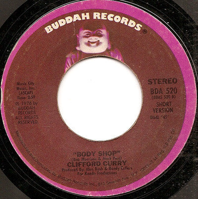 Clifford Curry : Body Shop (7", Styrene)