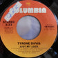 Tyrone Davis : Just My Luck (7")