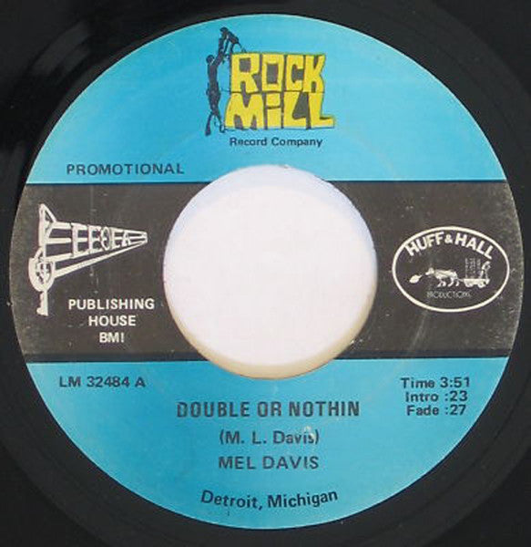Melvin Davis (2) : Double Or Nothin (7", Promo)