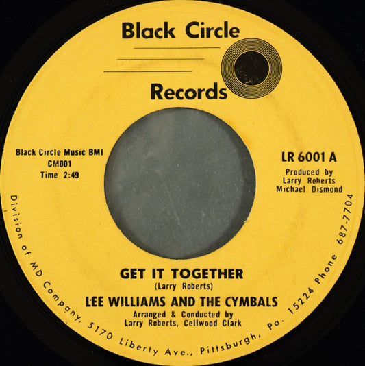 Lee Williams And The Cymbals : Get It Together / I Can Make Mistakes Too (7")