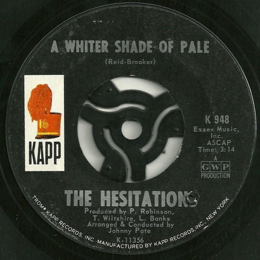 The Hesitations : A Whiter Shade Of Pale (7")