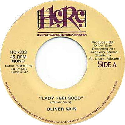 Oliver Sain : Lady Feelgood (7", Promo)