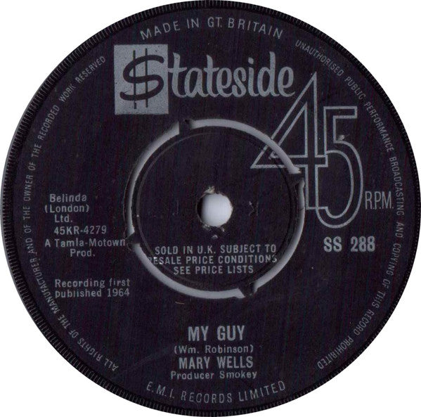 Mary Wells : My Guy (7", Single)